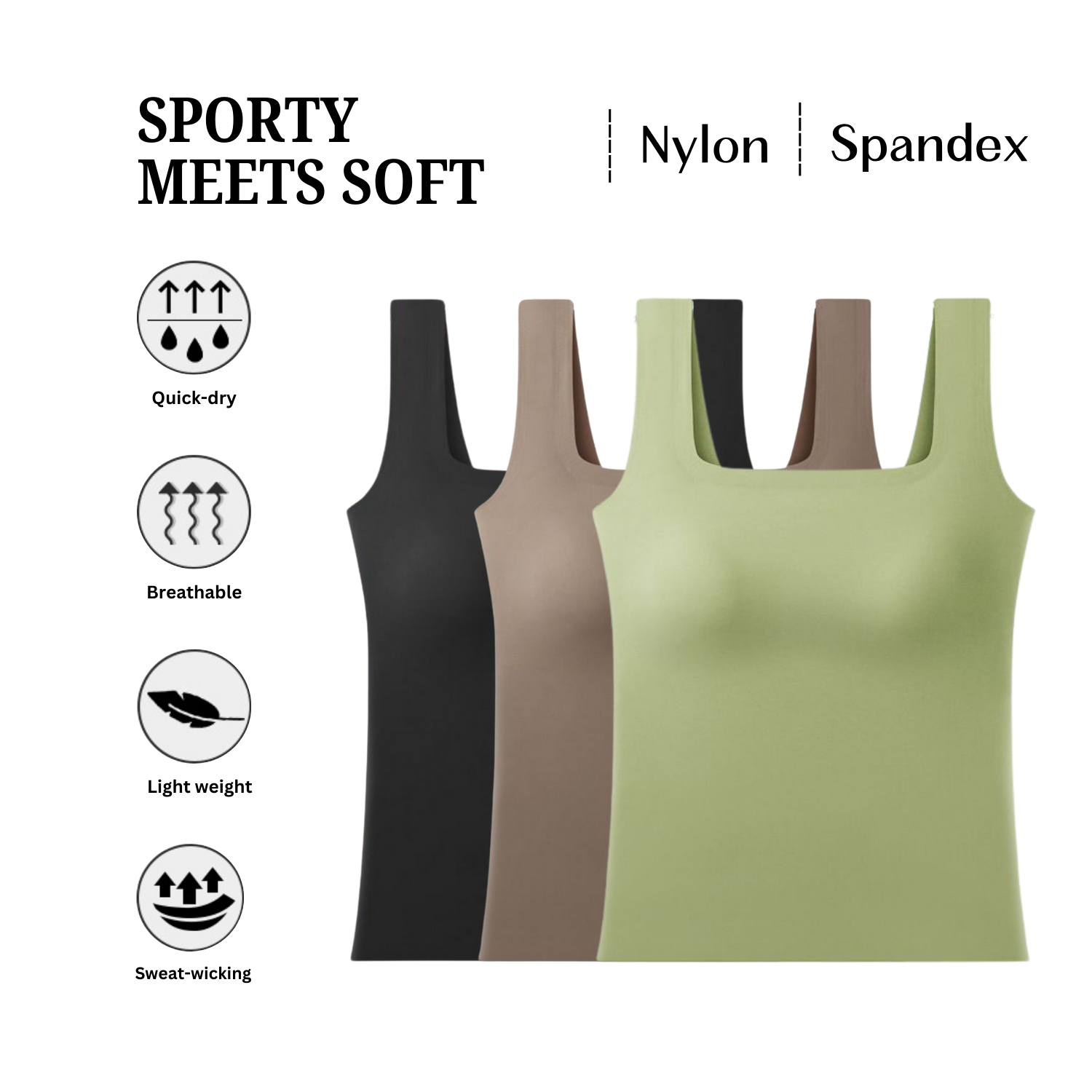 Seamless Padded Camisole for Women – In-Built Bra Tank Top | Removable Pads | Stretchable & Comfortable Daily Wear