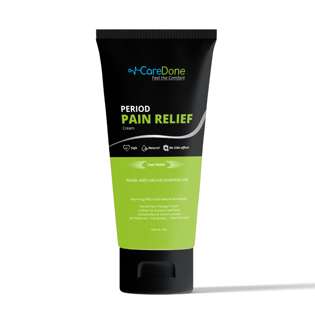 Period Relief Cream – Fast Menstrual Cramp Relief Cream for Women | Natural Soothing Formula | Non-Greasy | External Use